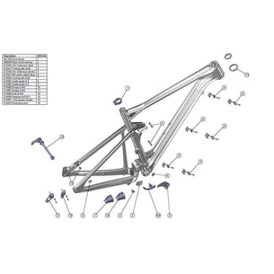 SPARE - Chainstay chainguide, triple (1 Piece)