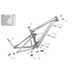 SPARE - Chainstay chainguide mount, black (1 Piece)