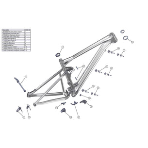 SPARE - Chainstay chainguide mount, black (1 Piece)