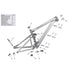 SPARE - Chainstay chainguide mount, black (1 Piece)