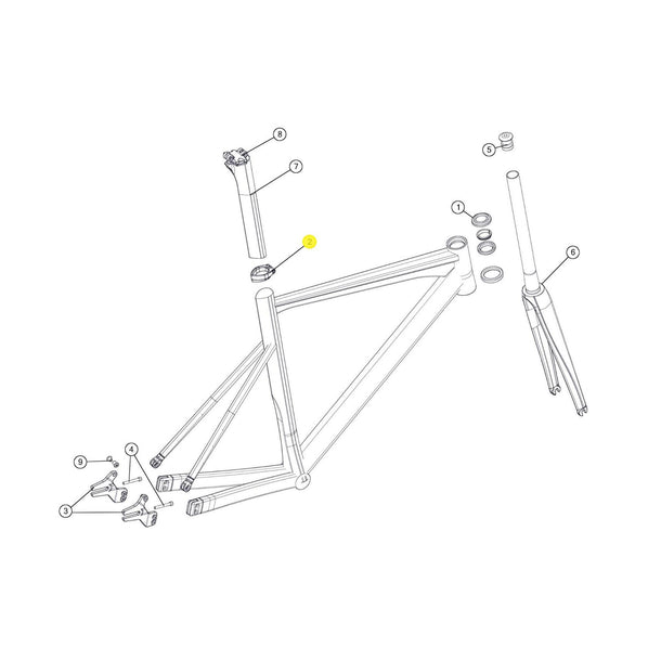 SPARE - Seatpost Clamp # 15 (TR02 ;strong version) (1 Piece)