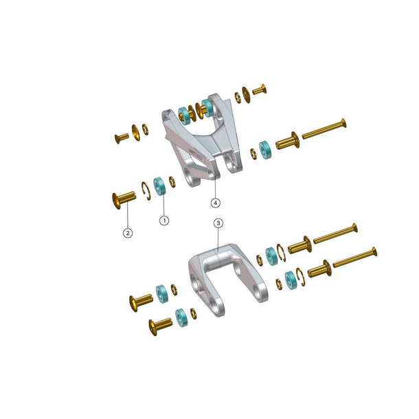SPARE - Lowerlink TF 29, brownish silver (1 Piece)