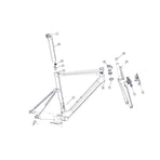 SPARE - Aero Road Post_SP230, White Icon (1 Piece)