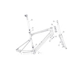 SPARE - Compliancepost 30mm, white icon (1 Piece)