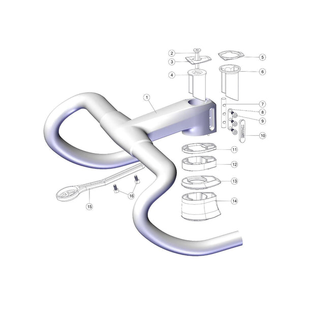 SPARE - CKP ICS Carbon Small part kit RED ICS Carbon Cockpit