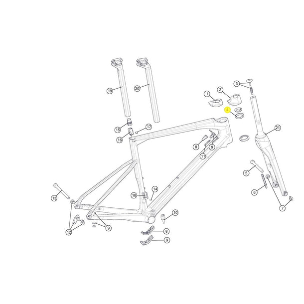 SPARE - Roadmachine Headset (w/o Topcone) (1 Piece)