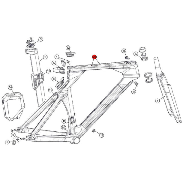 SPARE - TM01 Top Tube Plug (10pcs/Set)