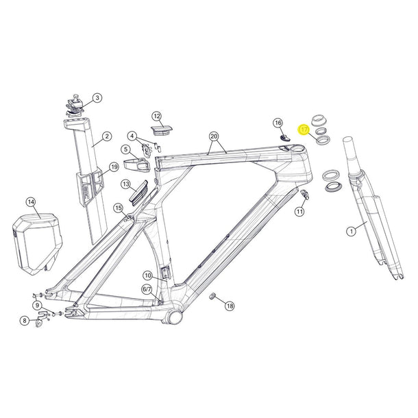 SPARE - TM02 Headset FSA 28-NO.42-ACB-3 (1 Piece)