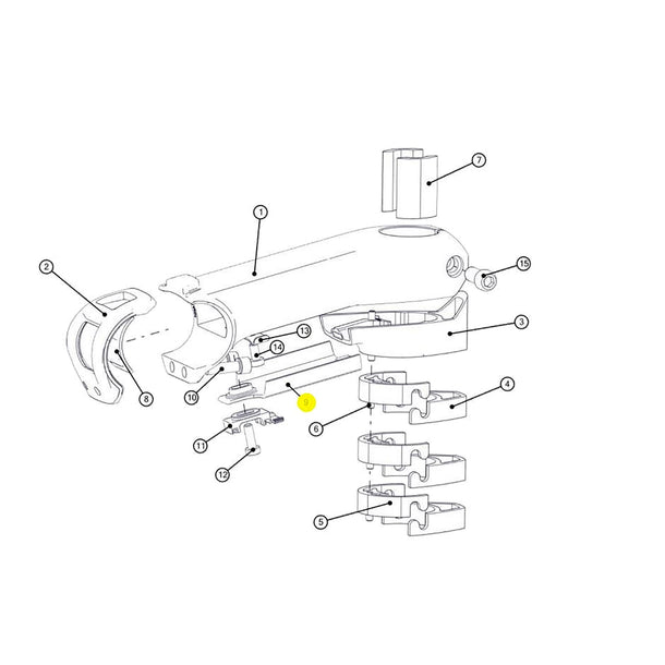 SPARE - ICS01 stem faceplace cover (1 Set)
