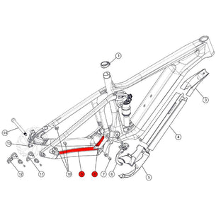 SPARE - trailfox AMP chainstay & yoke protector (1 Piece)