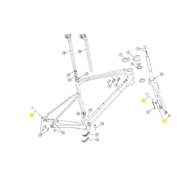 SPARE - Thru axle kit #2 (Kit)