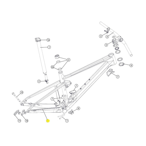 SPARE - Fourstroke 01 chainstay protector (1 Piece)