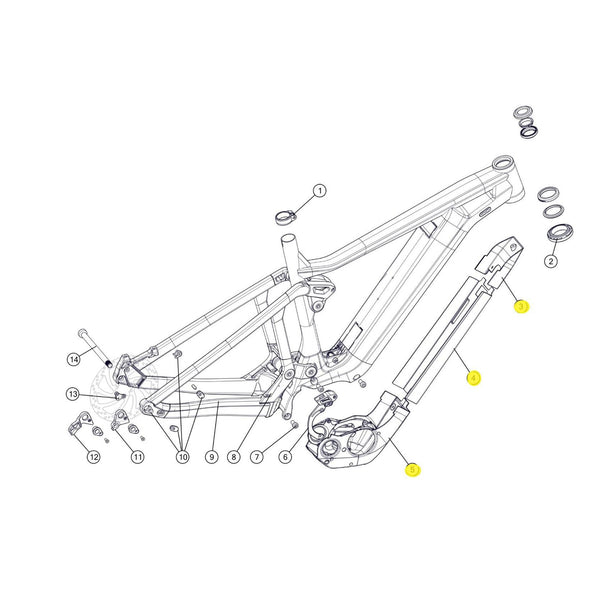 SPARE - MTB AMP AL Motor and D/T cover kit (1 Piece)
